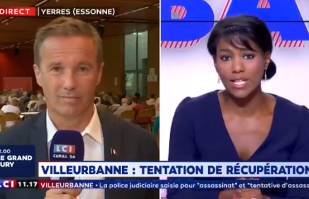 Attaque à Villeurbanne. Une journaliste de LCI demande à N. Dupont-Aignan : « pourquoi parlez-vous tout de suite de laxisme migratoire alors que les premiers éléments de l’enquête montrent que l’homme avait été débouté » (Vidéo)