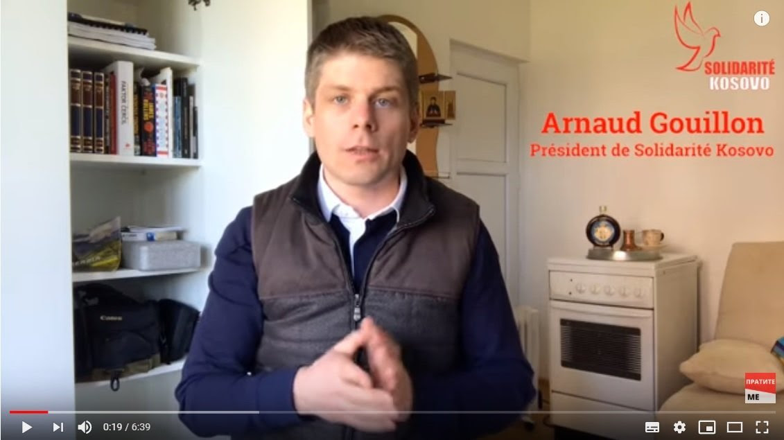 Covid-19 : l'appel d'urgence d'Arnaud Gouillon, Président de Solidarité Kosovo, confiné en Serbie