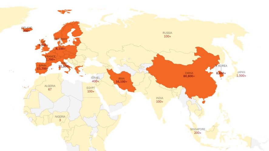 Le Coronavirus a fait plus de morts en Europe qu'en Asie, selon un décompte de l'AFP