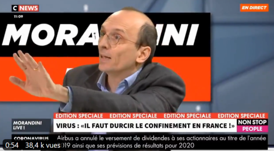 [VIDÉO] Coronavirus : colère de Me Fabrice Di Vizio contre le gouvernement sur le plateau de Morandini