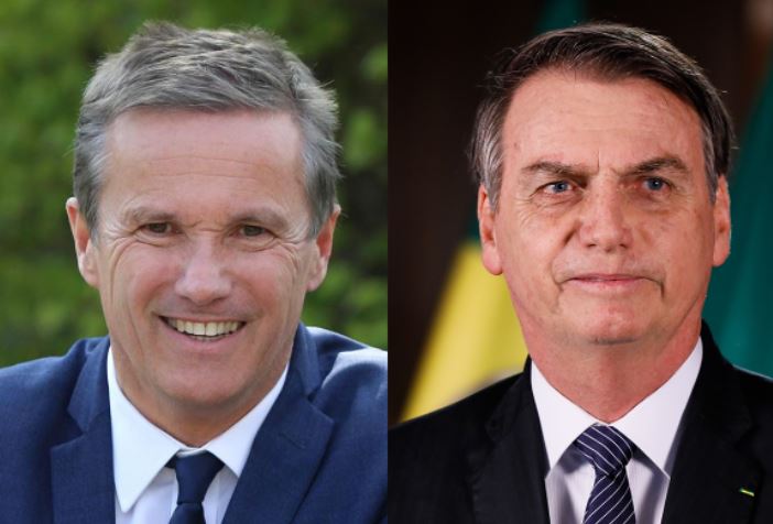 Brésil: Nicolas Dupont-Aignan reçu à Brasilia par le président Jair Bolsonaro