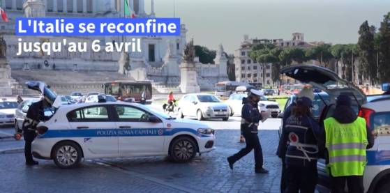 Italie: reconfinement partiel jusqu'au 6 avril