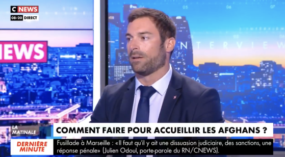 Julien Odoul (RN) : “85% des musulmans afghans sont par exemple favorables à la lapidation : ce sont ces gens là que veulent accueillir les maires écologistes ?”