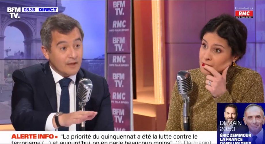 Gérald Darmanin méprisant et irrespectueux au micro d'Apolline de Malherbe