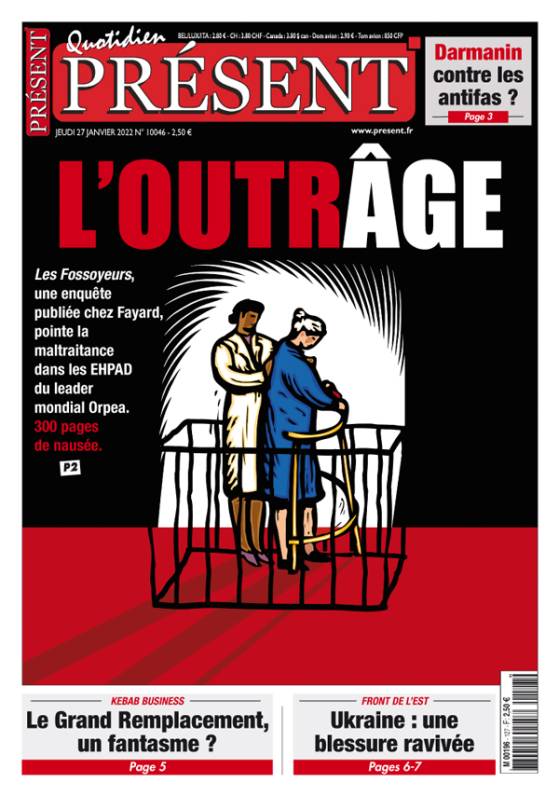 La Une de Présent du 27/01/2022