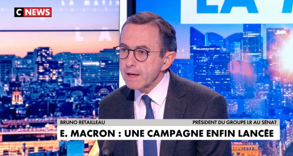Bruno Retailleau (LR) "ne veut pas croire" en un hypothétique soutien de Nicolas Sarkozy à Emmanuel Macron