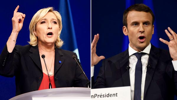 Deux nouveaux sondage confirment qu'Emmanuel Macron poursuit sa baisse dans les intentions de vote pour la présidentielle de dimanche
