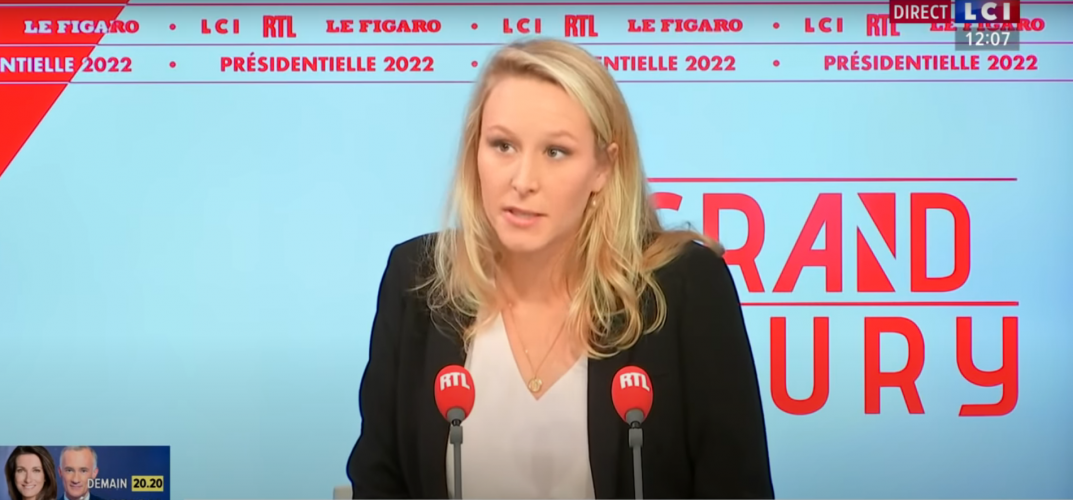 "Le Grand Jury" : L'émission dominicale de RTL-LCI-Le Figaro avec Marion Maréchal du 13/03/2022