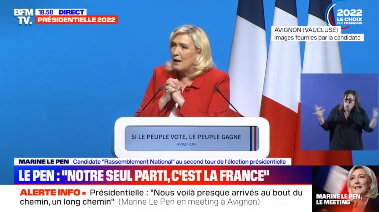 Retrouvez le meeting de Marine Le Pen à Avignon en intégralité