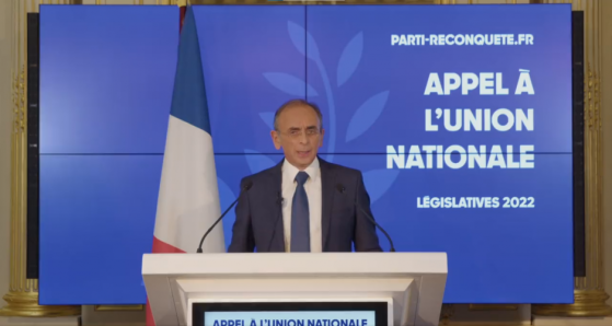 Eric Zemmour tend la main à Marine Le Pen à l'approche des élections législatives : "Pour la France"