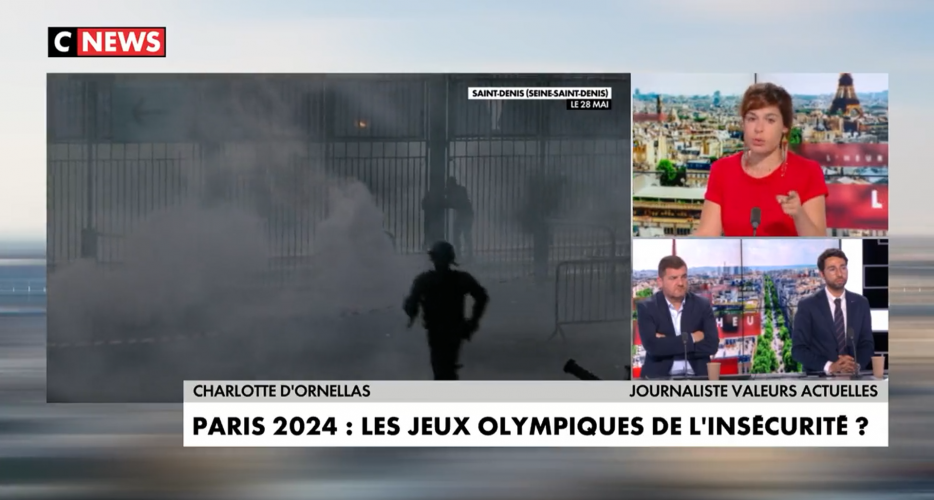 Charlotte d'Ornellas journaliste Valeurs Actuelles, sur la sécurité des JO 2024 : "S'il [Gérald Darmanin] n'est pas capable de voir, comment serait-il capable de prévoir ?"