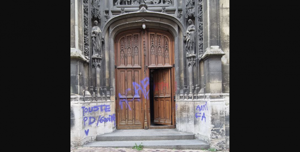 L'extrême gauche LGBT christianophobe s'en prend à l'église Saint-Patrice de Rouen