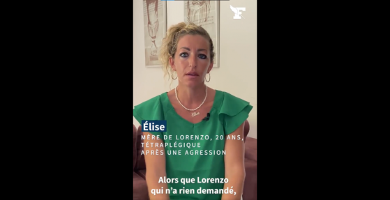 [Vidéo] Elise, maman du jeune Lorenzo tabassé par deux individus en 2020 : "Mon fils est tétraplégique, ses agresseurs sont dehors"