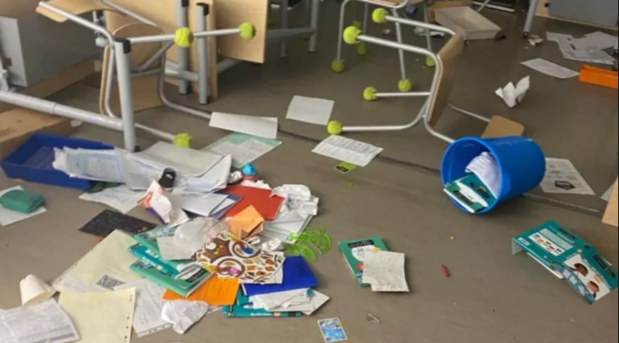 Un groupe de 8 enfants saccagent les locaux d'une classe élémentaire à Bron près de Lyon