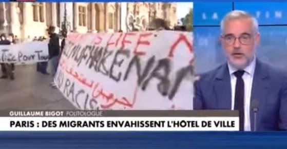 Guillaume Bigot sur l'irruption de migrants à l'Hôtel de ville de Paris : «Des gens qui sont réfugiés n’ont pas ce comportement» (Vidéo)