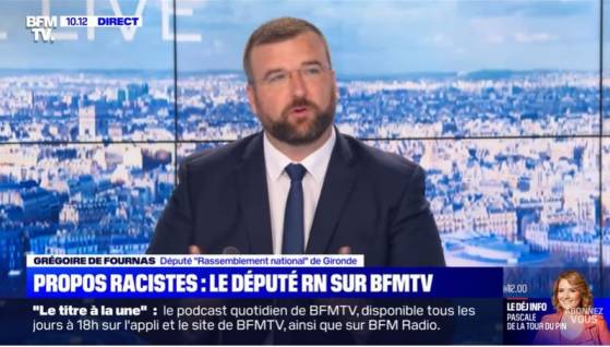 Grégoire de Fournas: "Je reste député. Ce que j'ai dit était tout à fait dans le champ républicain" (Vidéo)