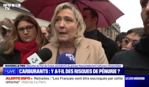 Marine Le Pen (RN) :  "Les Français sont véritablement escroqués avec la réforme des retraites et une grande majorité y est totalement opposée" (Vidéo)
