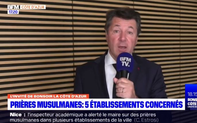 Le maire de Nice Christian Estrosi dénonce des prières dans des écoles niçoises et pointe du doigt le séparatisme