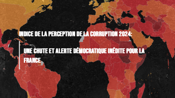 L'ONG Transparency International pointe "une dégradation alarmante et inédite de la situation française" en matière de corruption