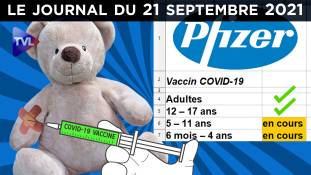 Vaccins Covid : C’est parti pour les petits ! - JT du mardi 21 septembre 2021